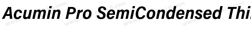 Acumin Pro SemiCondensed Thin字体转换